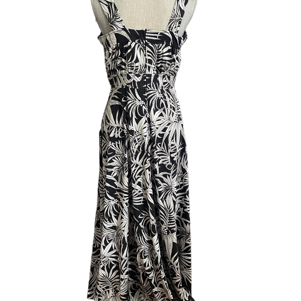 Vintage 70’s Black/White Maxi Dress by Cirette - Picture 3 of 3